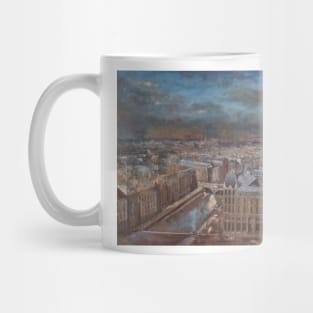 Autumn view over Paris. Mug